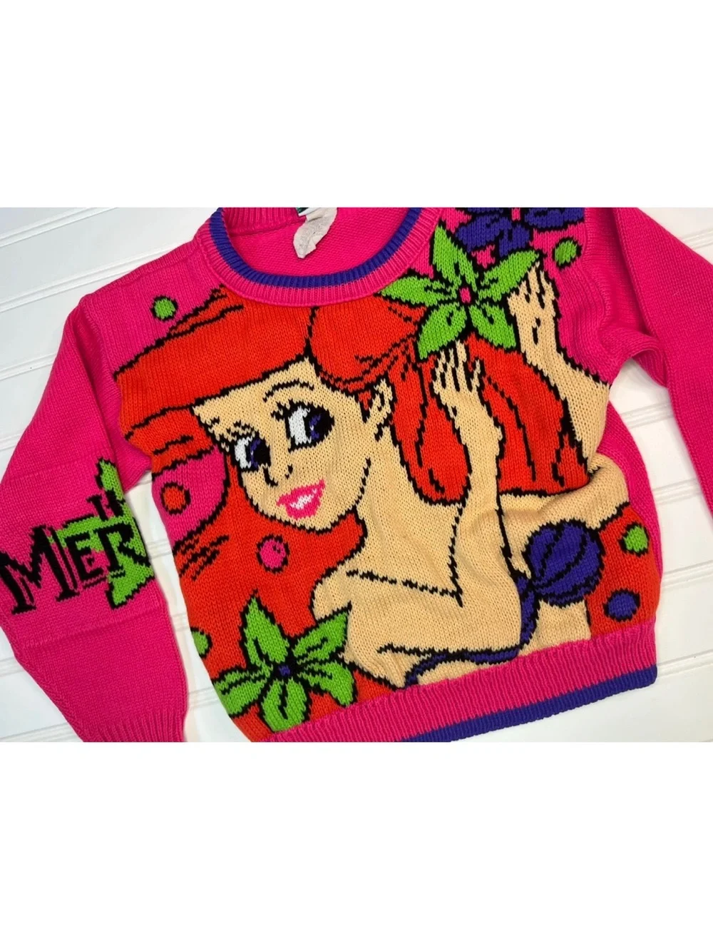 Vintage 90s Disney The Little Mermaid Ariel Graphic Crewneck Sweater